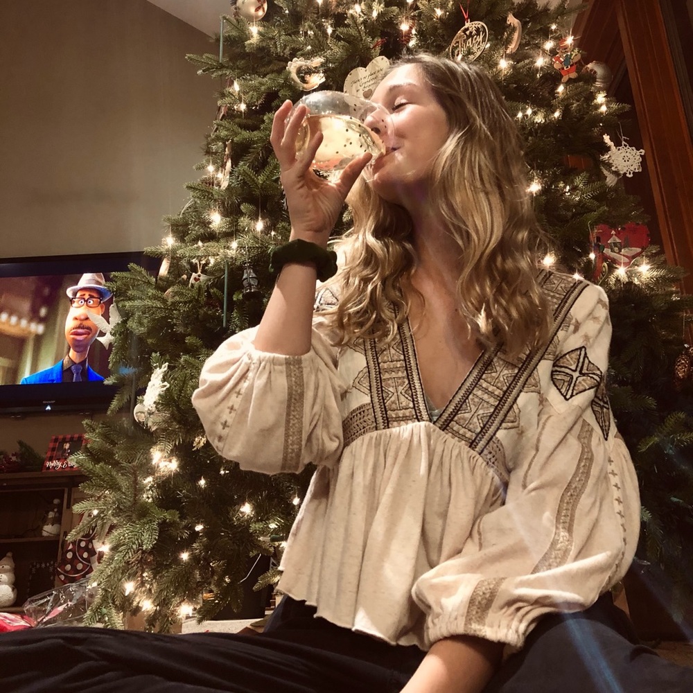 Free People Ruffle Long Sleeve